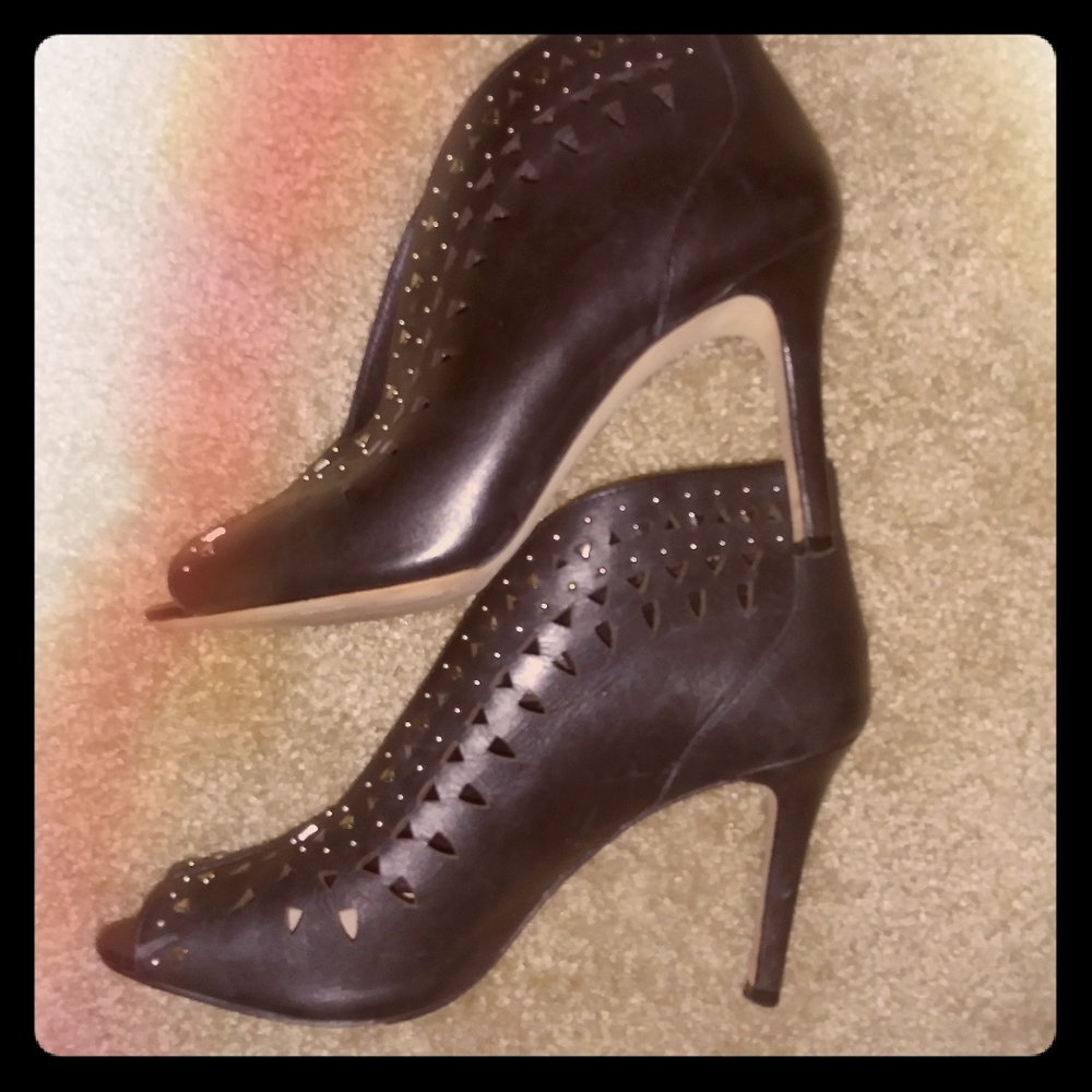 Black studded Vince Camuto Heels